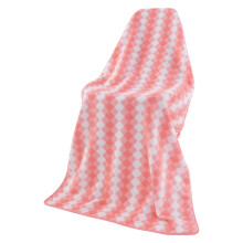 Coral Bath Towel Set Stripe Pattern 27.555 Inch
