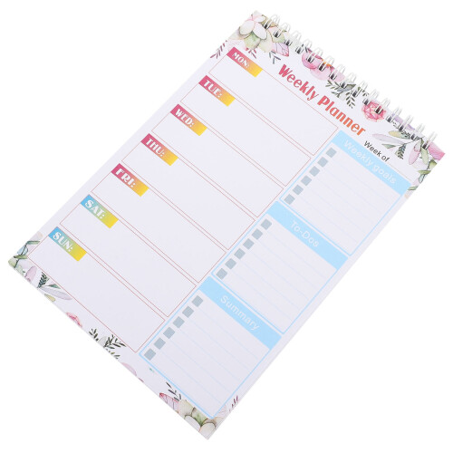 Spiral Planner Notepad Thick Paper 5 x 7 Inches