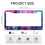 Abstract Purple Blue Metal License Plate Frames 2 PCS 3