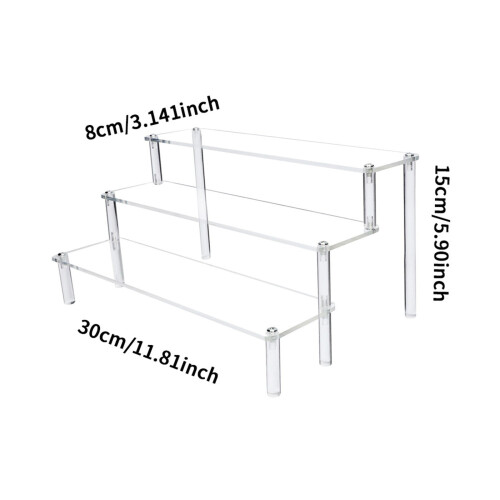 Clear Acrylic Display Risers 3-Tier 2