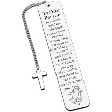 Pastor Appreciation Bookmarks Christian Gift for Men and