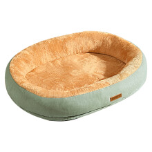 YATLTE Donut Pet Bed Blue Medium Size Anti-Slip