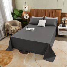 1 Pc Flat Sheet, Silk-Like Breathable Solid Color Top Sheet, Skin-Friendly & Machine Washable, Full Size – Compatible with All Standard Mattresses