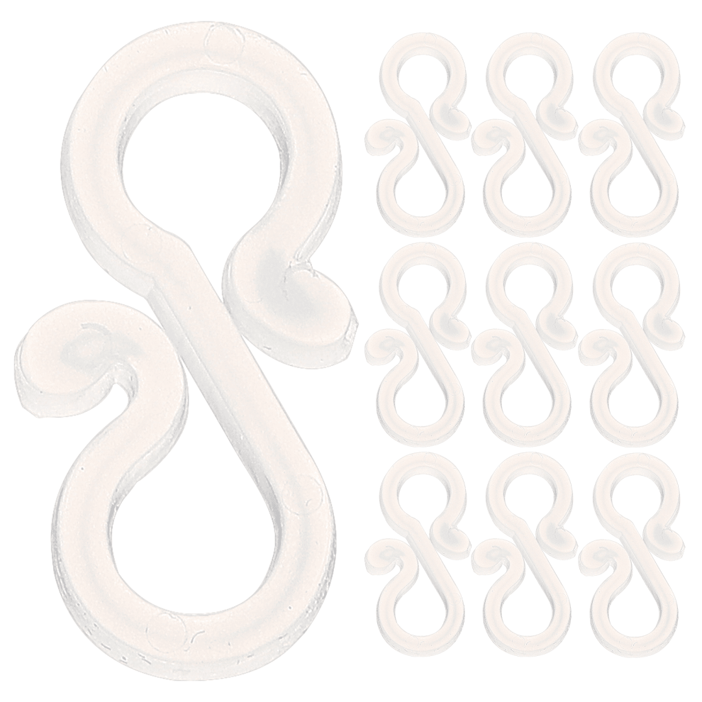 Christmas Light Hangers Gutter Hooks White 100 Pcs 939152723614