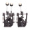 Double Kick Drum Pedal Professional 1 Pair 4