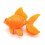 Artificial Aquarium Fish Orange Floating Decor 1pc 2