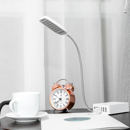 Usb Computer Light Usb Reading Lamp White 1Pcs 1
