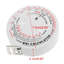BMI body mass tape measure calculator 150 cm