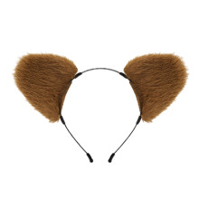 Cartoon Bear Ear Headband Soft Fabric for Women and Kids