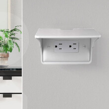 S-Shaped Wall-Mounted Shelf for Phone Charging & Storage – Space-Saving, Multi-Use, Compatible with Most Phones