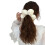 3D Flower Hair Scrunchie Thick Oversized Ponytail Holder 1