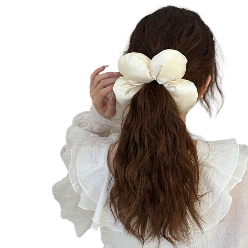 3D Flower Hair Scrunchie Thick Oversized Ponytail Holder