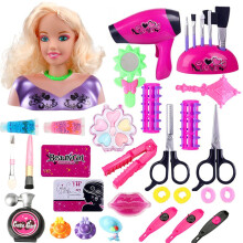 Hair Styling Doll Head Toy with 35 Accessories