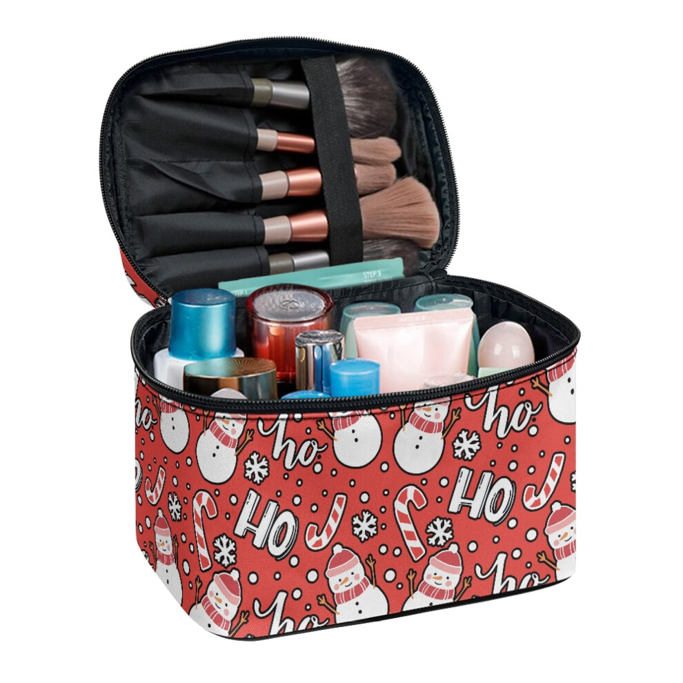 Makeup Bag Portable Cosmetic Organizer with Brush