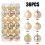 Christmas Ball Ornaments Gold 3 cm 36 pcs 1