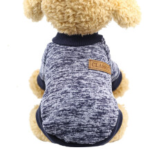 Dog Sweater Classic Warm Pet Sweaters Pet Dog Clothes Knitwear Warm Dog Pajamas for Small Dog Puppy Winter Doggie Sweatshirt XL Navy