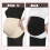 Mavebånd til gravide kvinder sort beige nylon XXL 2 stk. 5
