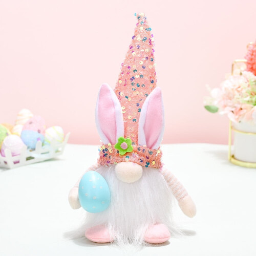 Easter Doll Ornament Plush Faceless Gnome Dwarf Bunny