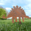 Metalen dinosaurus paaltopper voor hek, E 6