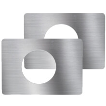 Stainless Steel Door Hole Cover Plate 2 pcs