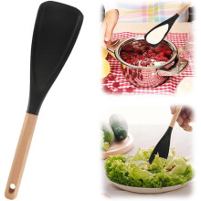 Cedar & Ash Wooden Spoon with Silicone Head 3-in-1