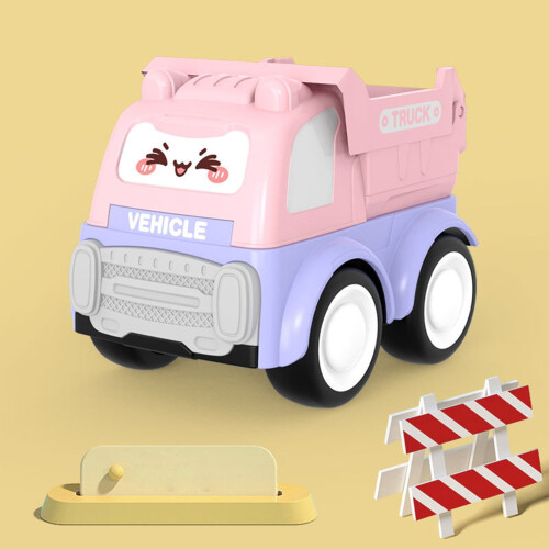 Cartoon Construction Toy Inertia-Powered Excavator and