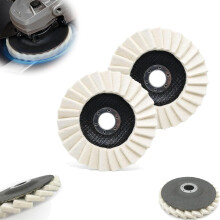 Wool Felt Flap Polishing Discs 5 inch 2 pcs