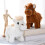 Interactive Robot Pony Nicoo PonyPal Brown White 2PCS 4