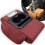 Car Armrest Organizer PU Leather 13.8"3.1"7.9" with 1