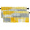 Abstract Art Valance Set Grey Yellow 52x18 Inches 2 Pack 1