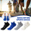 Men's ankle running socks polyester cotton 3-pack 4