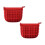 Red Anti-Scald Clips Kitchen Food Clips 2 Pcs 1