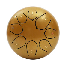 Steel Tongue Drum 11.4cm 8-Tone with Sticks and Book