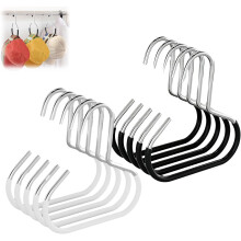 Durable Steel Hangers: Maximize Closet Space with Versatile Storage, 6/12/24" Stainless Steel Hat Hanger Organizer with Anti-Slip Hooks