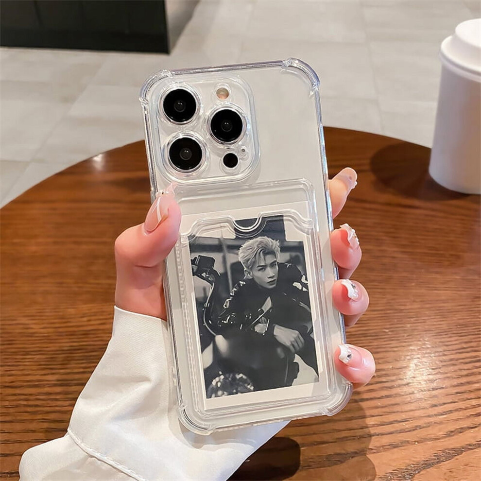 Clear Card Slot Case For Iphone 15Â7 Plus, Shockproof 9066521669509