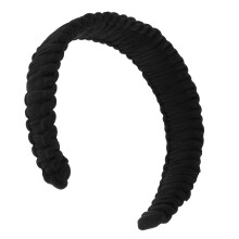 Hair Hoop Twist Headband Black Spandex 1 Pack