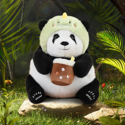 Plush Rabbit Panda Dinosaur Toy Set 3pcs
