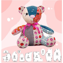 Memory Bear Template Ruler Set with Instructions 10 pcs