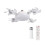 Ventilatore da soffitto con luce LED e telecomando, colore bianco 3