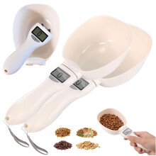 Electronic Measuring Spoon with Conversion, 800g/0.1g High Precision Digital Tool for Cooking, Baking & Pet Food