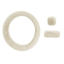 Steering Wheel Cover Imitation Wool Short 1 Pack