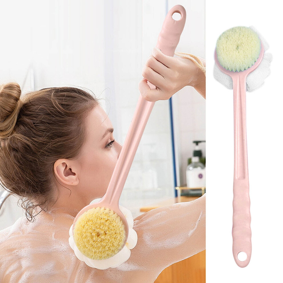 Bath Brush with Long Handle â Soft Bristles, Back
