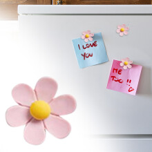 3D Flower Fridge Magnet Colorful Strong 1 Piece
