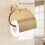 Retro toiletpapirholder i messing og rustfrit stål 4