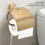 Retro toiletpapirholder i messing og rustfrit stål 5