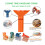 Flat Striped Coin Wrappers and Color-Coded Sorter Tubes Set 1