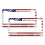 Retro US Flag License Plate Frames Metal 2 PCS 1