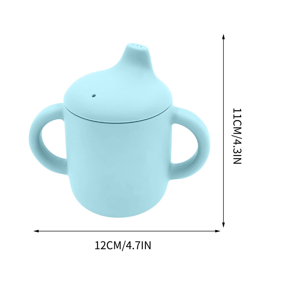 Silicone Sippy Cup for Infants Leak-Proof Straw Design 10 oz