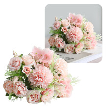 Silk Peony Hydrangea Wildflower Bouquet 3-Pack, Bendable Stem, DIY Arrangement, Wedding Centerpiece & Home Vase Filler