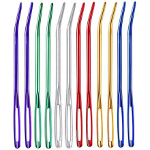 12Pc Aluminum Thread Sewing Needles Large Eye Tapestry Knitting Tools